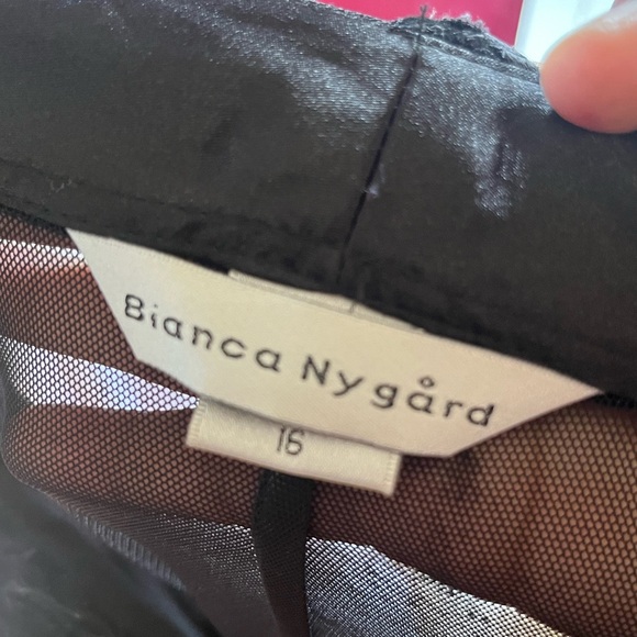 Bianca Nygard black formal blouse. - Picture 6 of 6